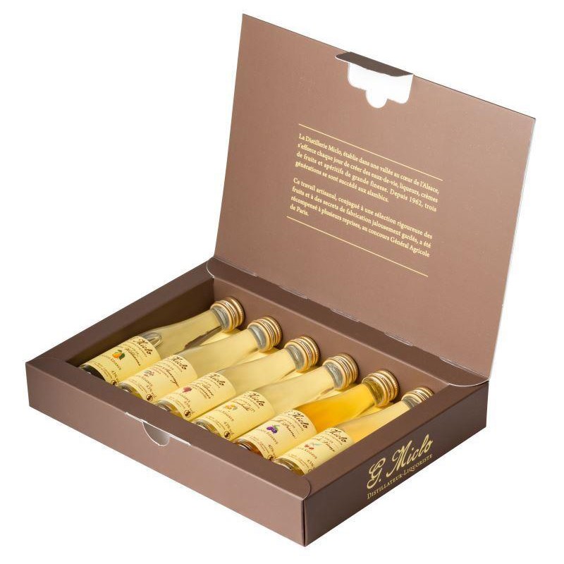 Coffret 6 mignonnettes eaux-de-vie grande réserve 6x3cl