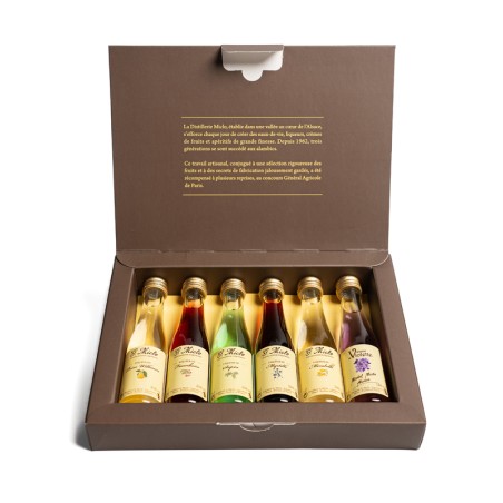 6 mignonnettes box of liqueur 6x3cl