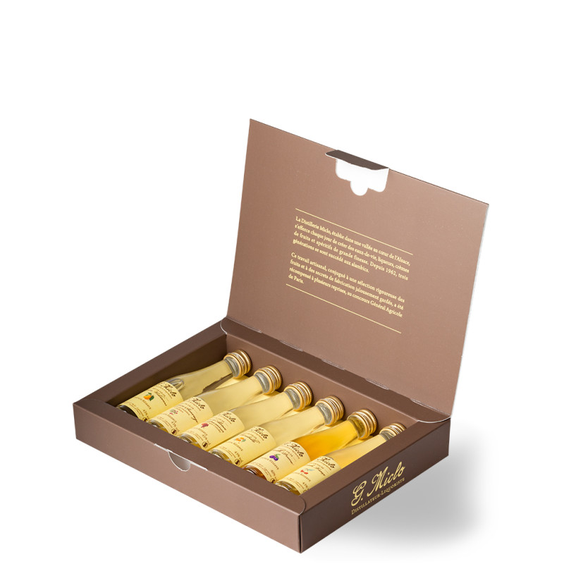 Coffret 6 mignonnettes eaux-de-vie grande réserve 6x3cl